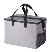 將圖片載入圖庫檢視器 再生聚酯纖維 2WAY 保冷購物袋（原色灰）
